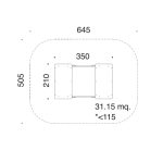 Sabbiera per Bambini RICCIO 350 X 210 cm con Coperchio- Giochi per Parchi pubblici -83135