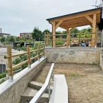 Onlywood Staccionata in Legno a 2 traverse in Pino 2 fori PREZZO a Campata 150/200 cm - foto 15