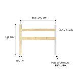 Onlywood Staccionata in Legno Valdostana con Pali Quadri in Pino-84122