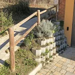 Onlywood Staccionata in Legno Valdostana a pali interi in Pino PREZZO a Campata 150/200 cm - foto 6