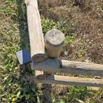 Onlywood Staccionata in Legno Valdostana a pali interi in Pino PREZZO a Campata 150/200 cm - foto 8