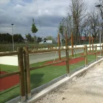 Onlywood Staccionata in Legno a 2 traverse in Pino 2 fori PREZZO a Campata 150/200 cm - foto 11