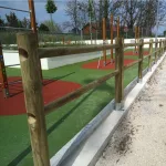Onlywood Staccionata in Legno a 2 traverse in Pino 2 fori PREZZO a Campata 150/200 cm - foto 10