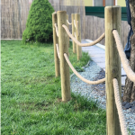 Onlywood Staccionata con corda in Pino-84107