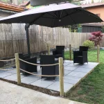 Onlywood Staccionata con corda in Pino-84108