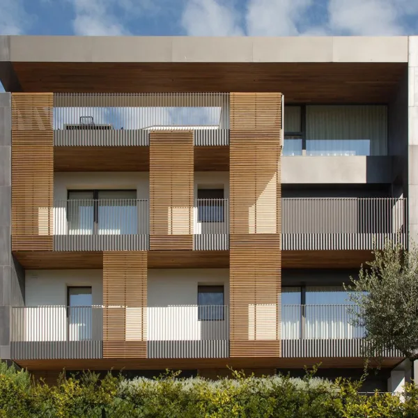 Onlywood Rivestimento in Legno per Esterni Pino Thermowood QUICKSUN - Effetto Frangivista-0