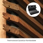 Onlywood Rivestimento in Legno per Esterni Pino Thermowood QUICKSUN - Effetto Frangivista-83063