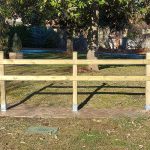 Onlywood Staccionata in Legno Valdostana con Pali Quadri in Pino-84115