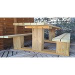 Onlywood Tavolo Picnic in Legno BOSS - con Panche-84490