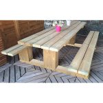 Onlywood Tavolo Picnic in Legno BOSS - con Panche-0