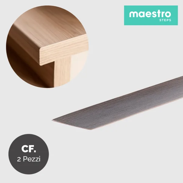 BORDO DI FINITURA ARIZONA OAK Rivestimento per Scale Interne - Confezione 2 Pezzi-0