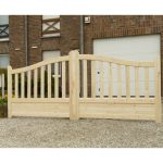 Cancello in Legno Doppio modello GAND 350 x 130 cm-0