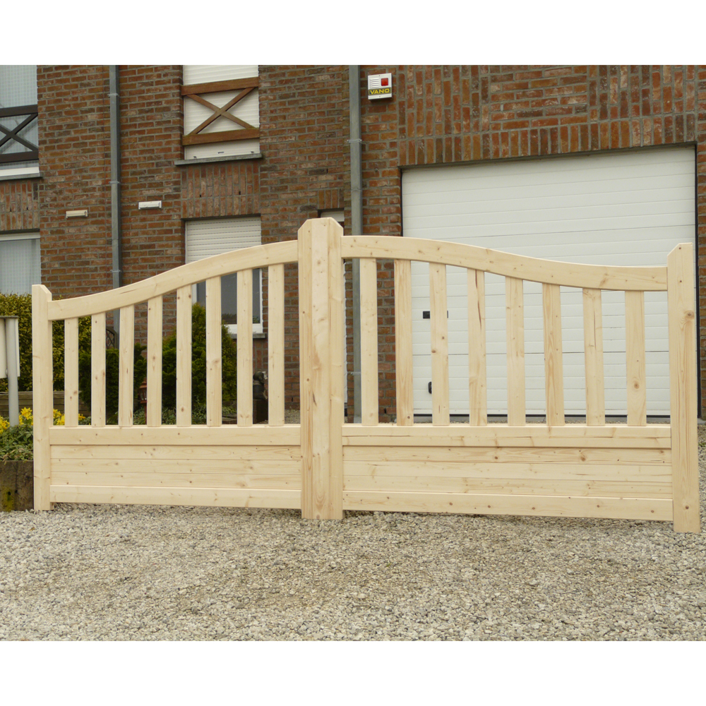 Cancello in Legno Doppio modello GAND 350 x 130 cm-0 Cancello in Legno Doppio modello GAND 350 x 130 cm-0