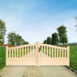 Cancello in Legno Doppio modello GAND 350 x 130 cm-85755
