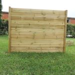 Onlywood Frangivista Fai da te in Legno di Pino autoclavato - PERNO VERTICALE ad incastro - Altezza 270-85694