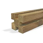 Onlywood Frangivista Fai da te in Legno di Pino autoclavato - PERNO VERTICALE ad incastro - Altezza 270-0