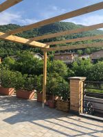 Onlywood Pergola in Legno Autoportante BASIC in Pino Trattato per Coperture Leggere - ANCHE SU MISURA-85950