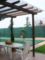 Onlywood Pergola in Legno Addossata BASIC in Pino Trattato per Coperture Leggere - ANCHE SU MISURA - foto 6