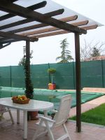 Onlywood Pergola in Legno Addossata BASIC in Pino Trattato per Coperture Leggere - ANCHE SU MISURA-85955