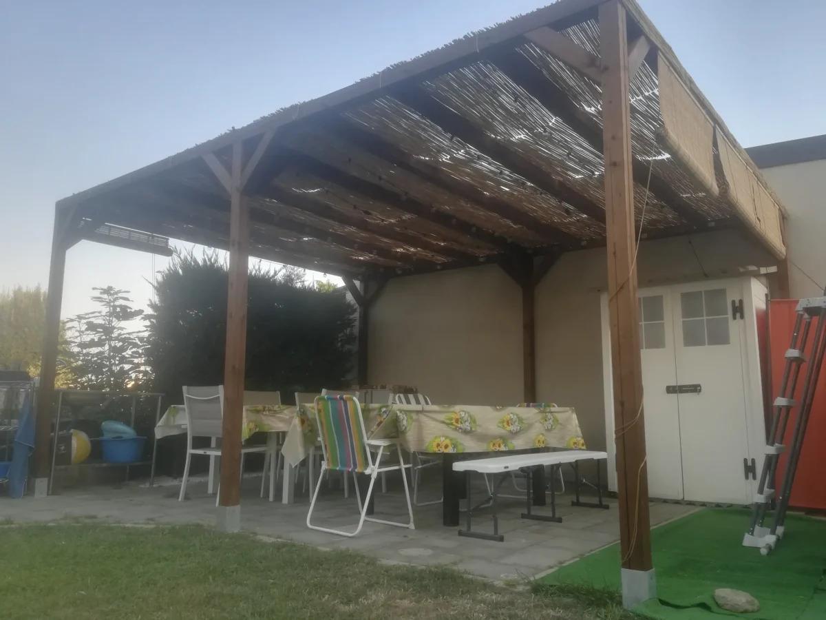 Onlywood Pergola autoportante MODERN in Legno Pino Trattato per Coperture Leggere – ANCHE SU MISURA - immagine 6