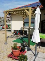 Onlywood Pergola autoportante MODERN in Legno Pino Trattato per Coperture Leggere - ANCHE SU MISURA-0