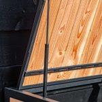 Porta bidoni da esterno Triplo 210 X 80 X 118 h.cm in Legno Douglas - RACCOLTA DIFFERENZIATA-85924