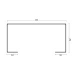 Onlywood Pergola in legno con Pareti Frangivista KRISTINA 560 X 284 x 264 cm-86021