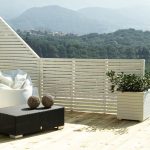 Pannello Frangivista Legno trattato DELUXE 180 x 87 h. cm Verniciato Bianco-0