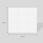Pannello Frangivista Legno trattato DELUXE 180 x 170 h. cm Verniciato Bianco-86350