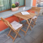Set tavolo e sedie da giardino BISTROT CANNES in legno trattato-86318