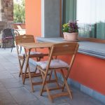 Set tavolo e sedie da giardino BISTROT CANNES in legno trattato-86317