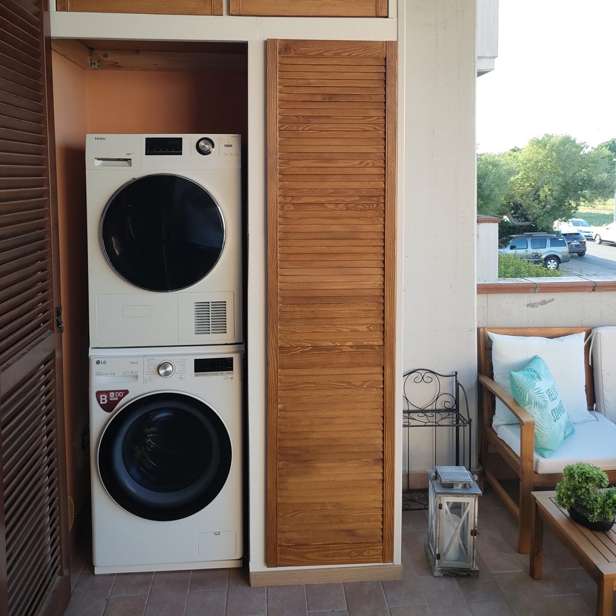 Onlywood Ante da Esterno in Pino Naturale Massello 600 x 2000 mm-0