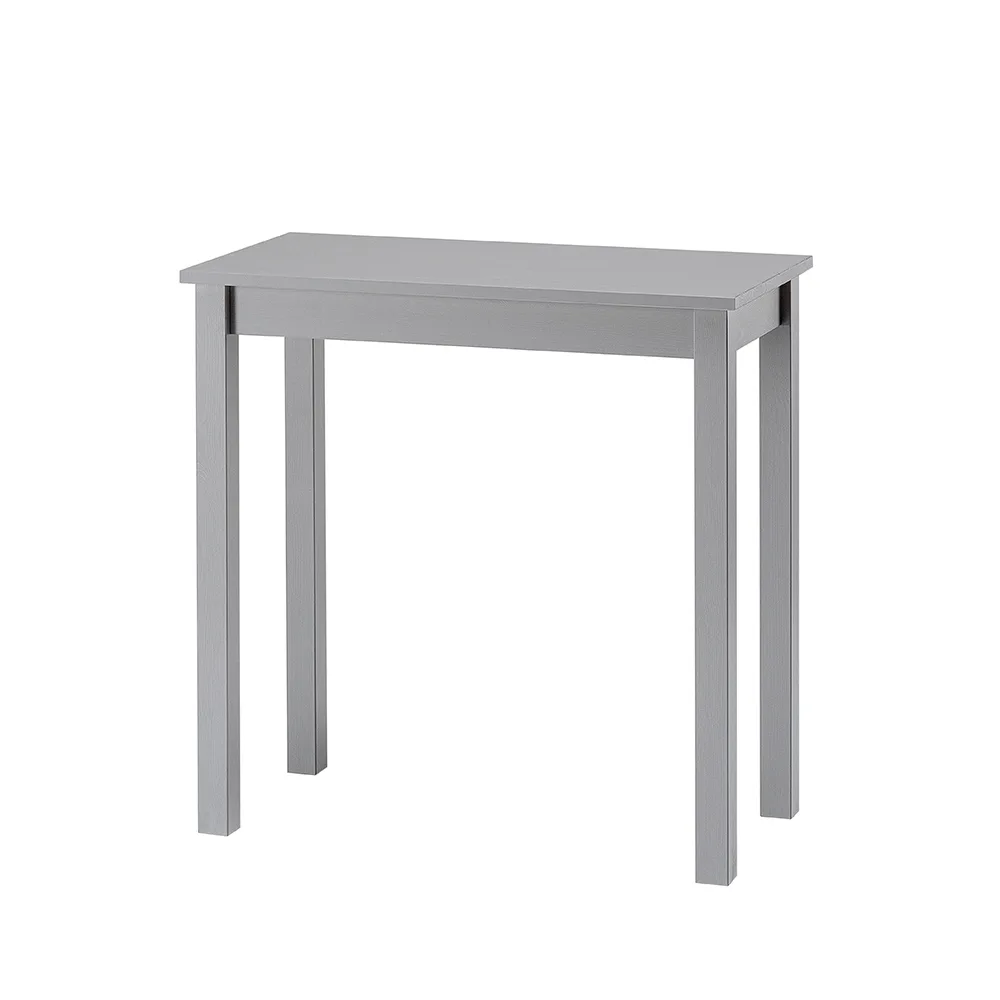 Scrivania in legno Massello rettangolare verniciata Grigio Chiaro - 2 Dimensioni disponibili