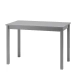 Scrivania in legno Massello rettangolare verniciata Grigio Chiaro - 2 Dimensioni disponibili - foto 5
