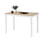 Scrivania in legno Massello rettangolare con finiture Bianche - 2 Dimensioni disponibili - foto 4