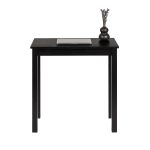 Scrivania in legno Massello rettangolare verniciata Nera - 2 Dimensioni disponibili-87919