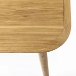 Tavolo in legno di Rovere impiallacciato con Bordi smussati - 80 x 80 x 75 h. cm - foto 2