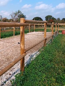 Staccionata in Legno VALDOSTANA a mezzi pali