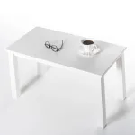 Tavolino da salotto in legno Massello verniciato Bianco - 2 Dimensioni disponibili - foto 2