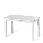 Tavolino da salotto in legno Massello verniciato Bianco - 2 Dimensioni disponibili - foto 4