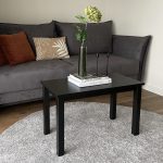 Tavolino da salotto in legno Massello verniciato Nero - 2 Dimensioni disponibili-0