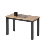 Tavolino da salotto in Vero legno Massello con finiture Nere - 2 Dimensioni disponibili - foto 3