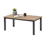 Tavolino da salotto in Vero legno Massello con finiture Nere - 2 Dimensioni disponibili - foto 4