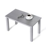 Tavolino da salotto in legno Massello verniciato Grigio chiaro - 2 Dimensioni disponibili-87997