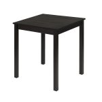 Tavolo in legno Massello Quadrato verniciato Nero - Dimensioni 68 x 68 x 75 h. cm-88032