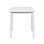Tavolo in Vero legno Massello Quadrato verniciato Bianco - Dimensioni 68 x 68 x 75 h. cm - foto 3