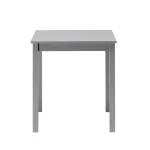 Tavolo in Vero legno Massello Quadrato verniciato Grigio Chiaro - Dimensioni 68 x 68 x 75 h. cm - foto 3