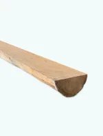 Mezzo Palo in Legno di CASTAGNO Scortecciato CERTIFICATO PREMIUM