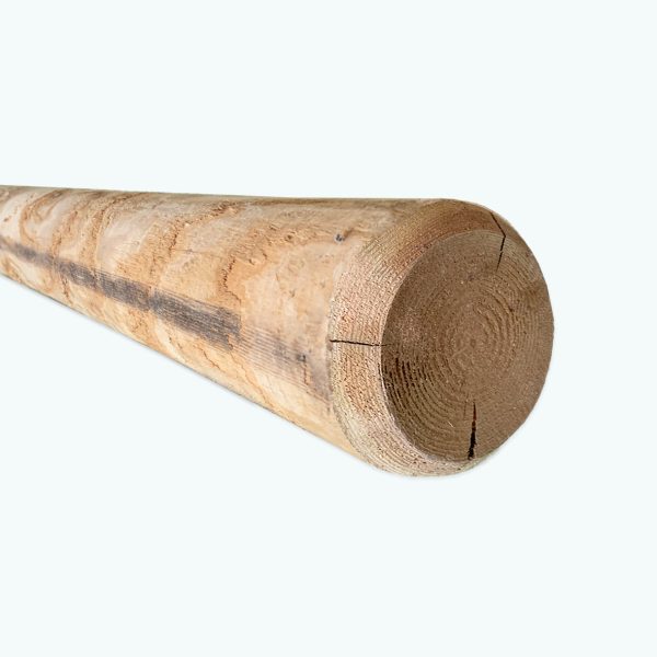 Palo in Legno di CASTAGNO Tornito CERTIFICATO PFEC