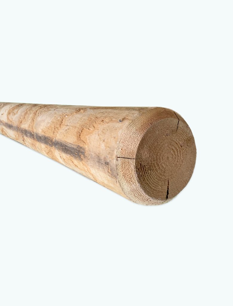 palo castagno tornito intestato corona